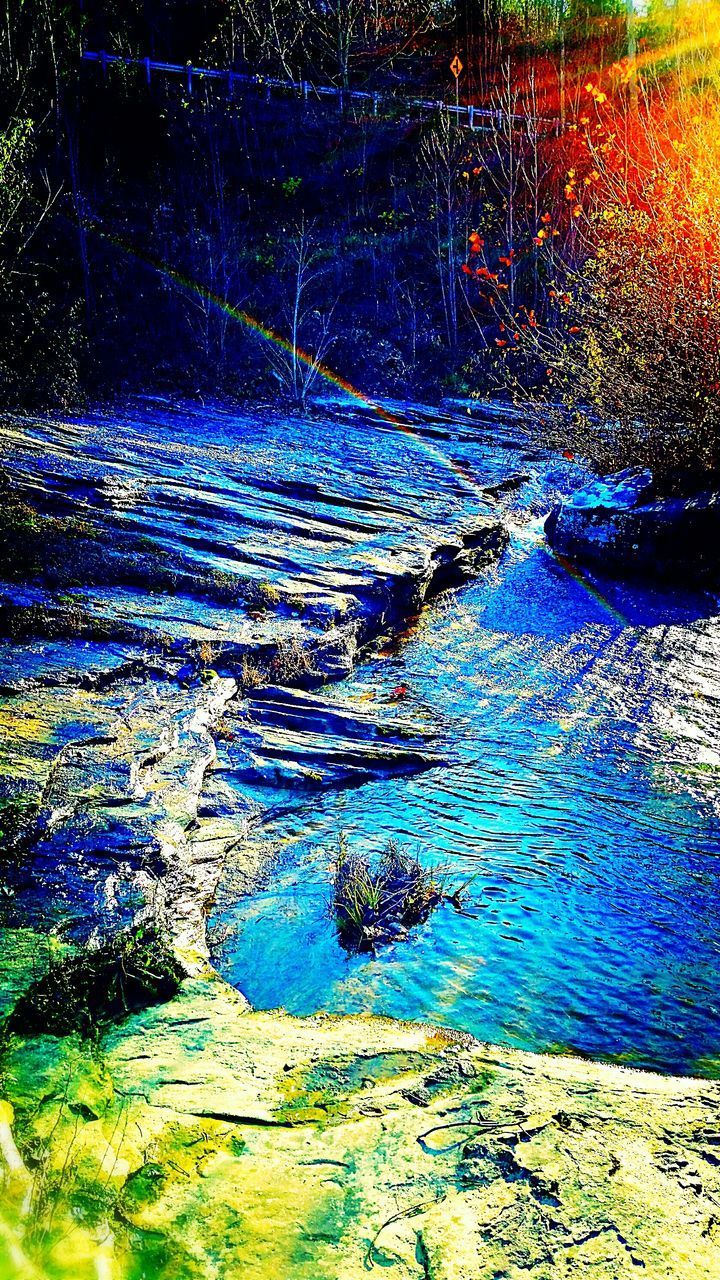 AERIAL VIEW OF WATERFALL