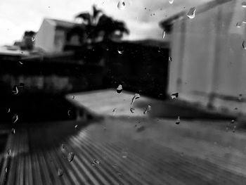 Rain drops on glass window