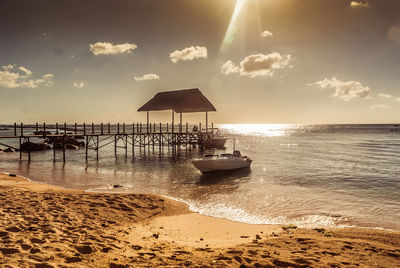 Scenic view of sea against sky