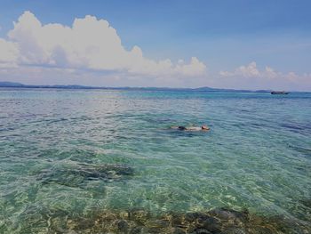 Scenic view of sea against sky