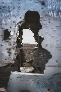 Close-up of rusty metal