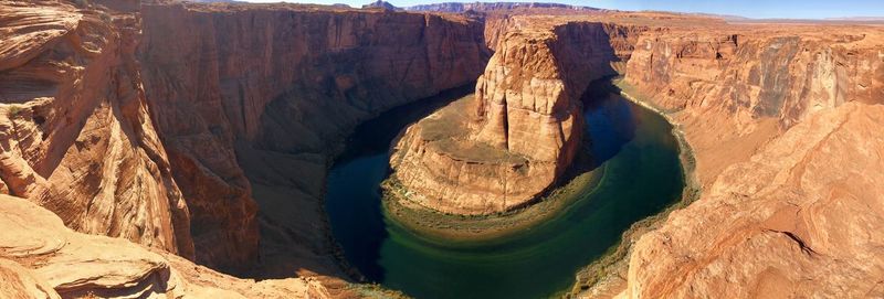 Panoramic view of rock formations