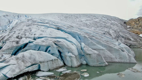 Scenic view of rock formations