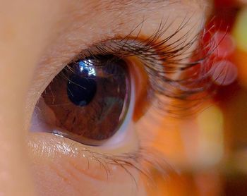 Extreme close up of human eye