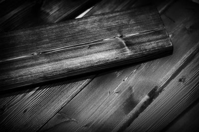 Close-up of wooden plank
