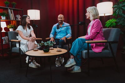 Portrait of man playing chess