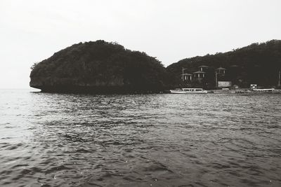 Rocks in sea