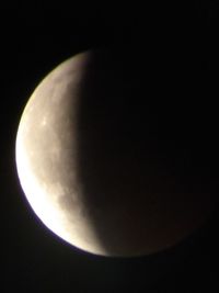 Low angle view of moon in sky