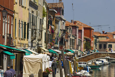 Burano canals neare venice, italy