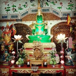 Low angle view of temple