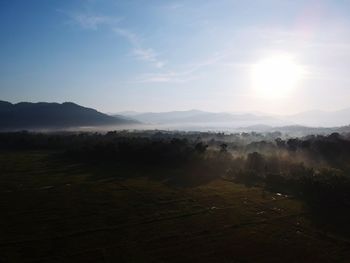 Scenic view of landscape against sky