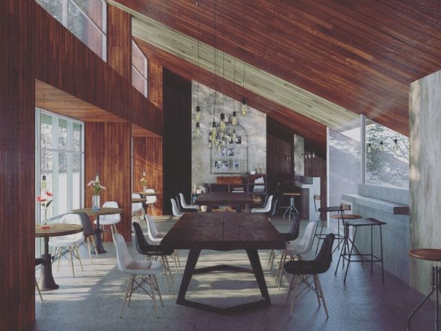 CHAIRS AND TABLE AT DINING ROOM