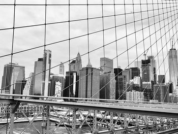 Modern buildings in city against sky