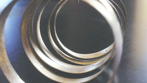 Close-up of spiral staircase