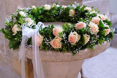 Close-up of rose bouquet