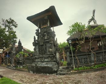 View of temple building against sky