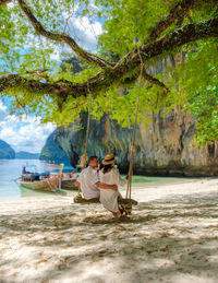 Scenic view of beach