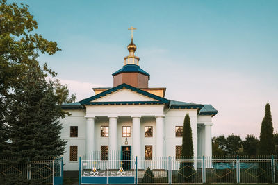 Low angle view of building against sky