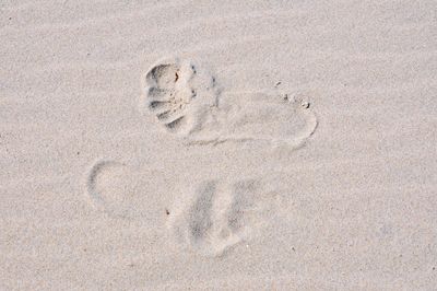 Footprints on sand