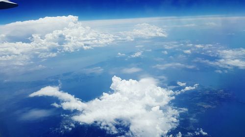 Low angle view of cloudy sky