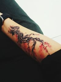 Close up of woman in fabric