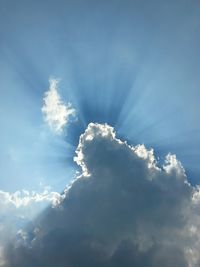 Low angle view of cloudy sky