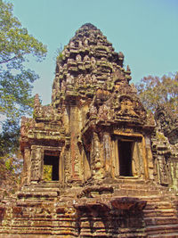 Low angle view of old ruins