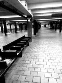 Empty corridor of building