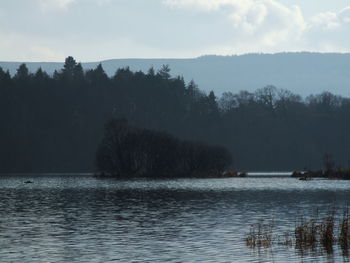 View of lake against sky