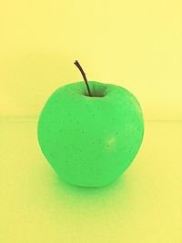 Close-up of apple against white background