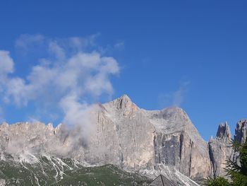 Panoramic view of landscape and mountains against sky