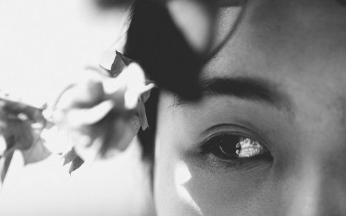 Close-up portrait of woman