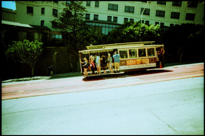 People at bus