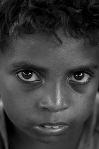 Close-up portrait of boy