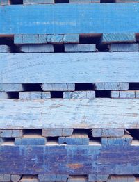 Pallets in row