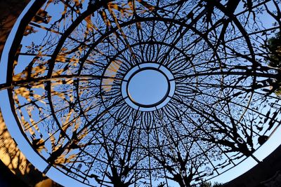 Low angle view of ceiling