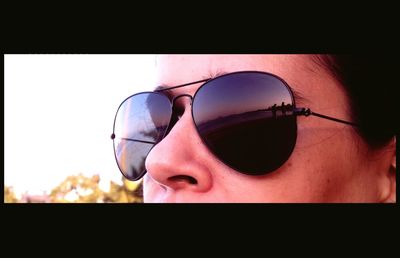 Close-up of sunglasses