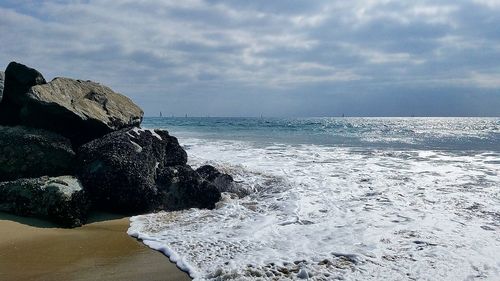 Scenic view of sea against sky