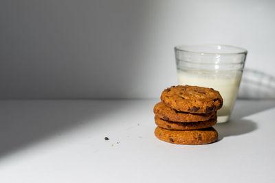 Close-up of cookies on table