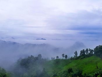 Scenic view of landscape against sky