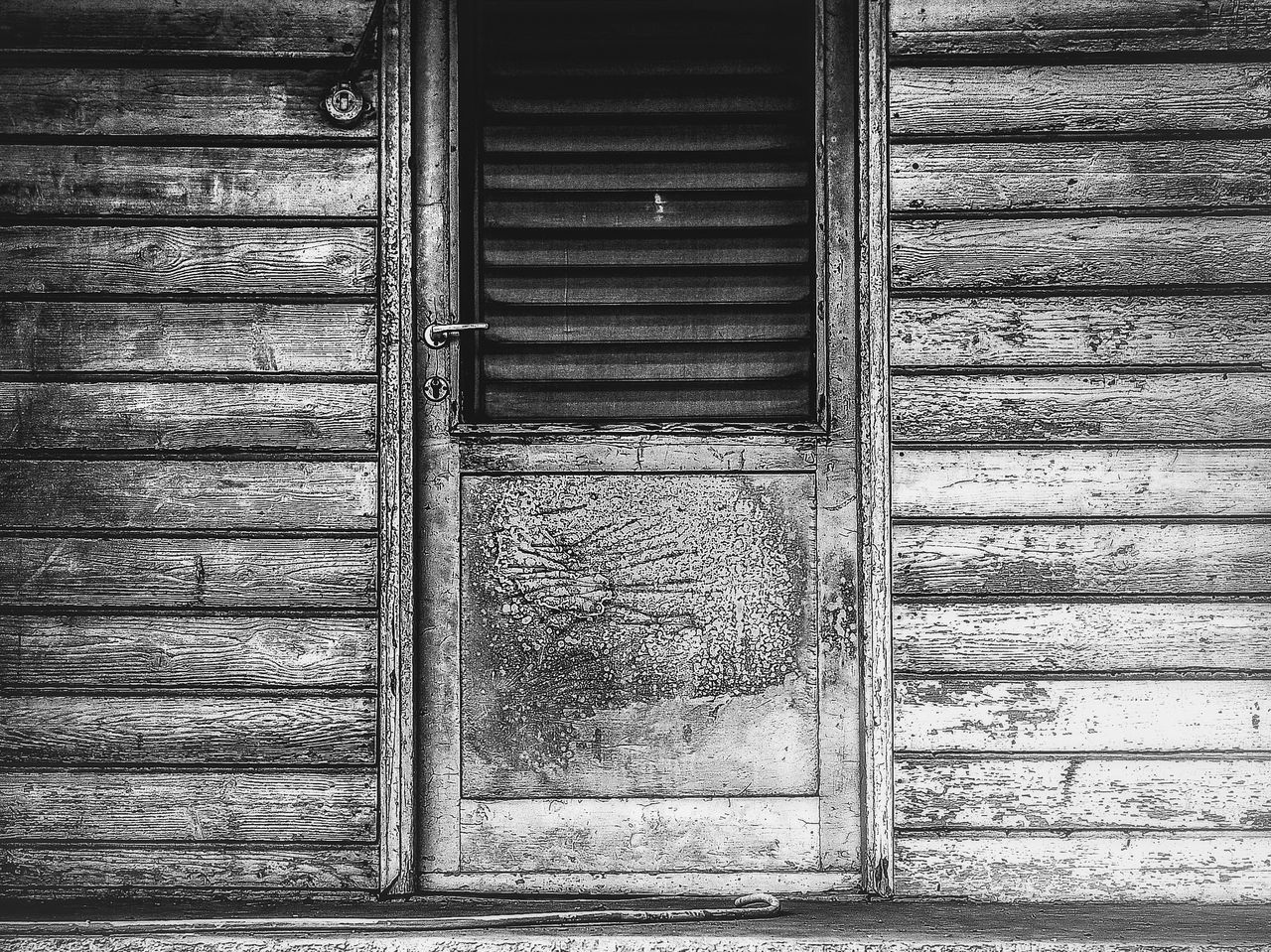 architecture, closed, wood - material, built structure, no people, building exterior, day, entrance, door, window, shutter, old, building, security, safety, pattern, protection, outdoors, house, weathered, wood, deterioration