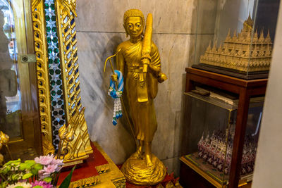 Statue of buddha in temple