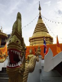 Low angle view of temple