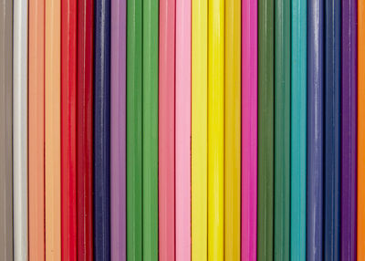 Full frame shot of multi colored pencils