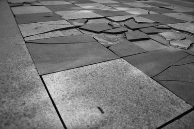 Close-up of tiled floor