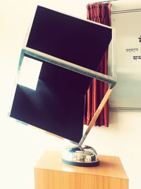 Close-up of books on table