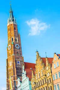 Low angle view of buildings against sky