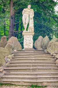 Low angle view of statue