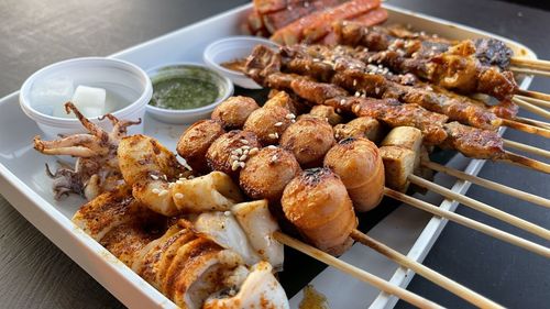 Close-up of food in plate