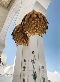 Low angle view of traditional building against sky